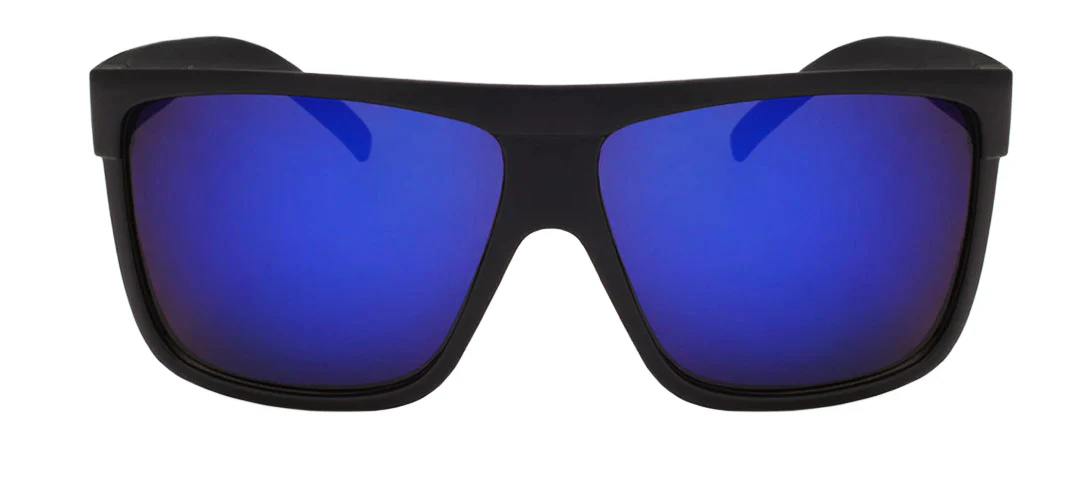 Dark reflective colored mirror lens