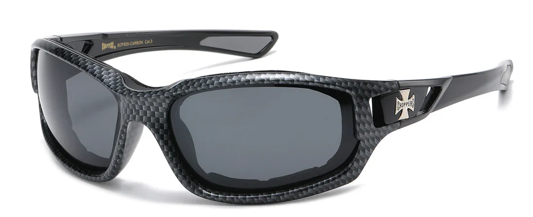 Foam Padded Motorcycle & Bikers Sunglasses - Image 2