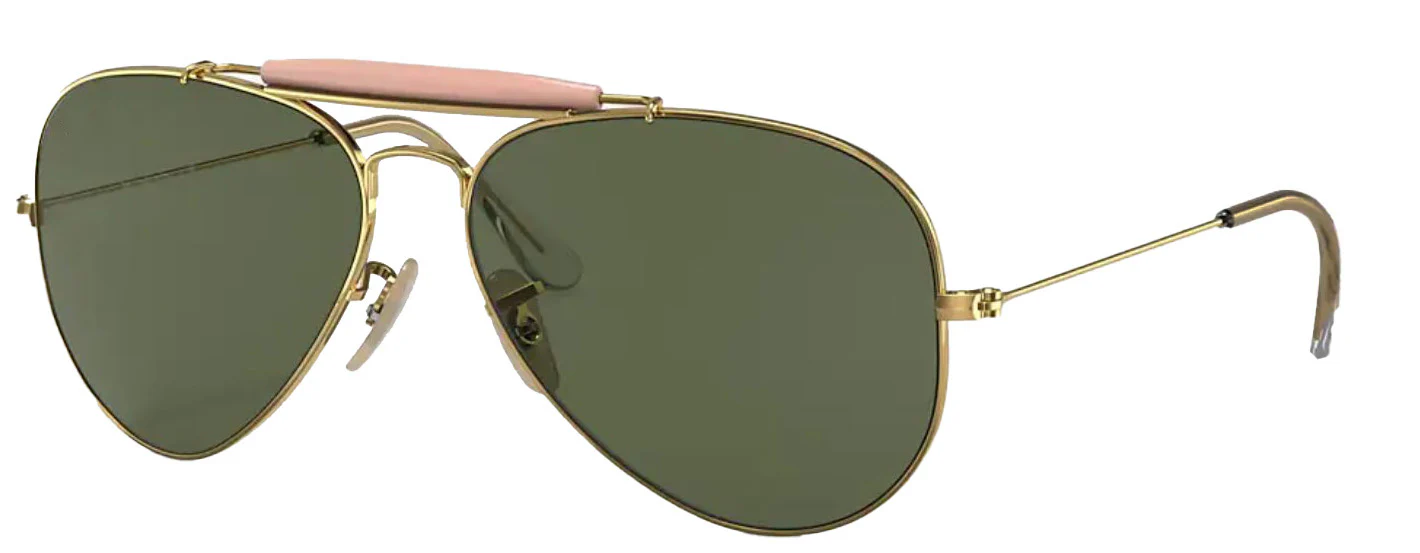 Glass Lens Military Style Aviator - Image 2
