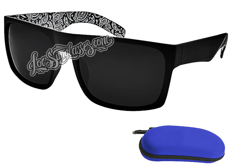 ( CAT 4 )Super Dark Bandana Print Shades