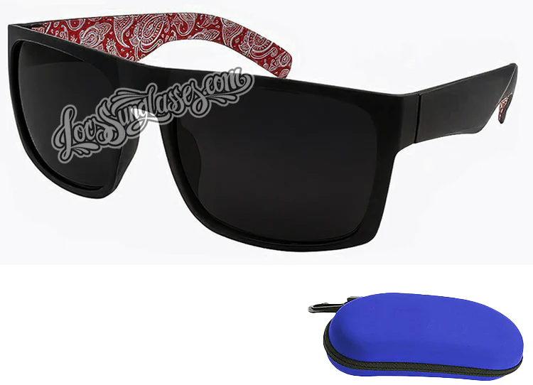 ( CAT 4 )Super Dark Bandana Print Shades - Image 2