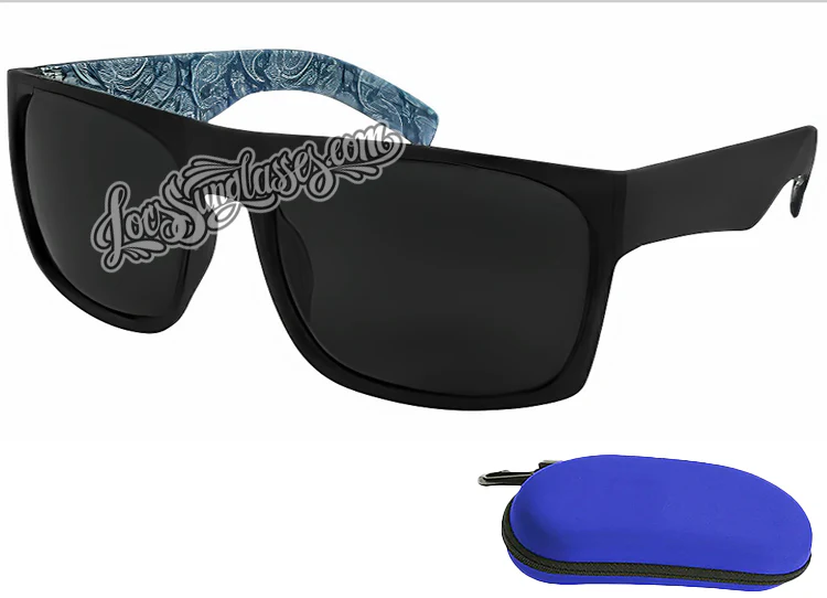 ( CAT 4 )Super Dark Bandana Print Shades - Image 3