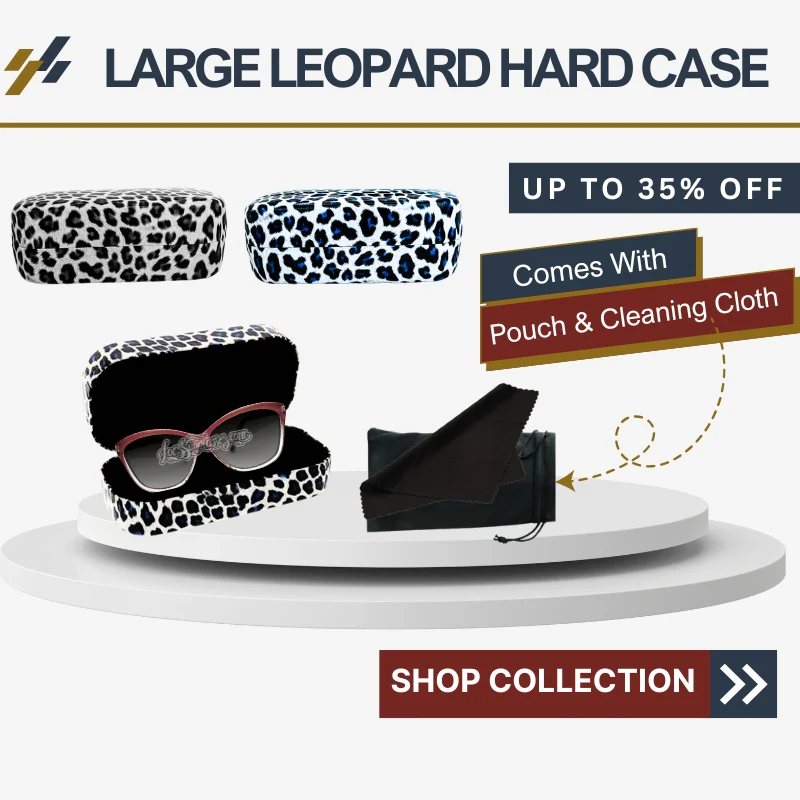 Large Leopard Print Hard Case