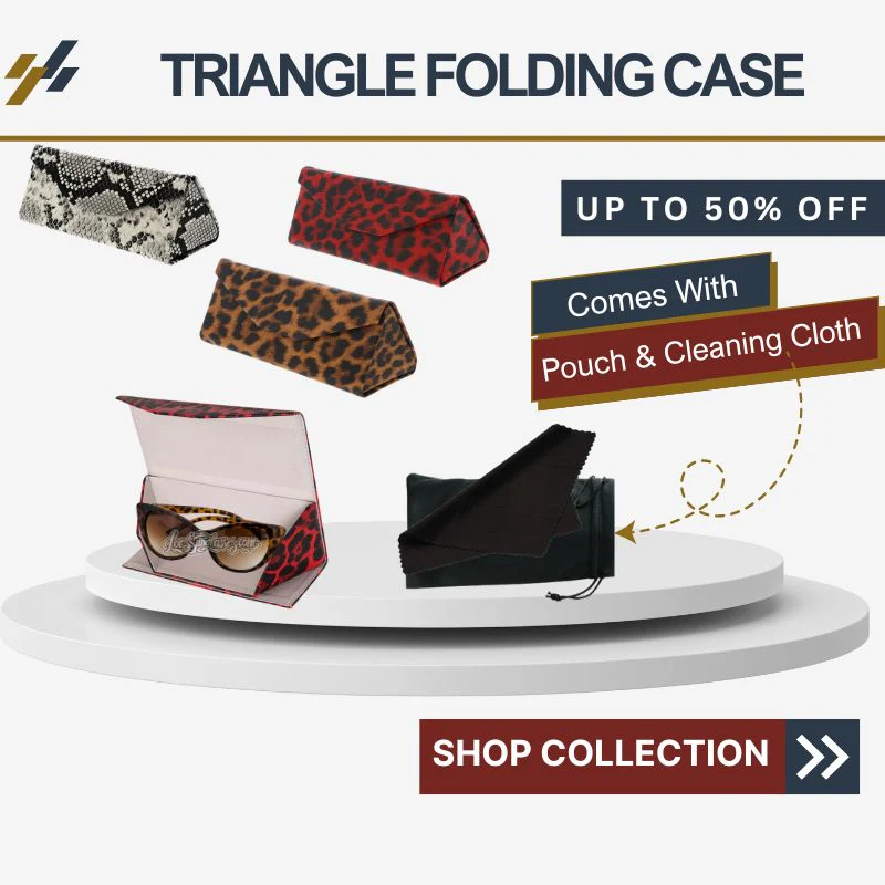 Triangle Folding Animal Print Case