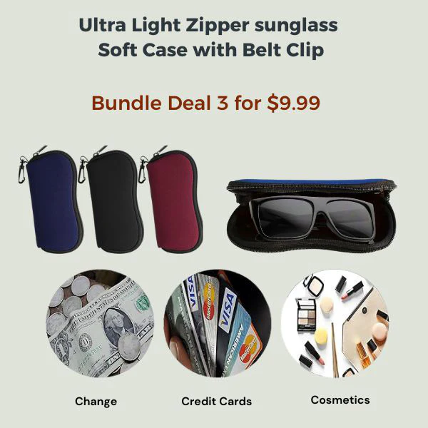 Zipper Sunglass Case Deal 3 for $9.99 - Image 2