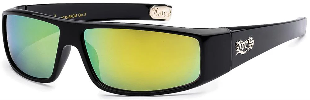 Locs reflective colored mirror lenses