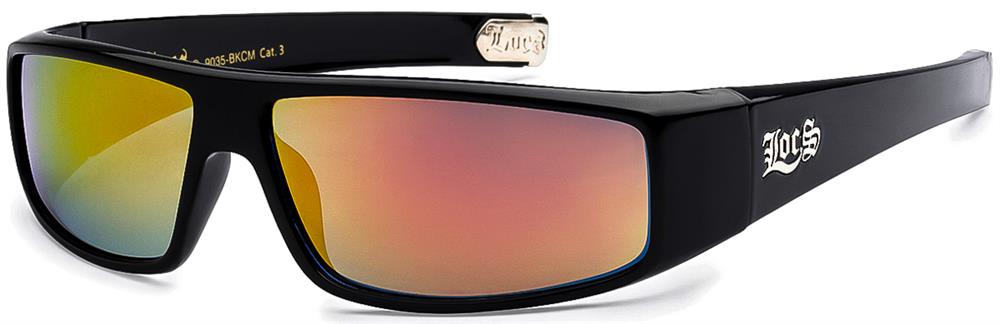 Locs reflective colored mirror lenses