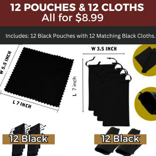 Soft Sunglass Pouches and Cloths Bundles ( Logo-Free) - Image 2