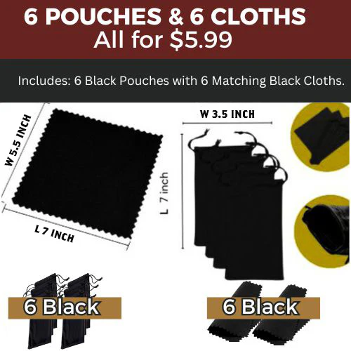 Soft Sunglass Pouches and Cloths Bundles ( Logo-Free) - Image 5