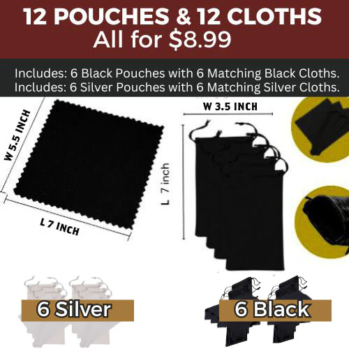 Soft Sunglass Pouches and Cloths Bundles ( Logo-Free) - Image 7