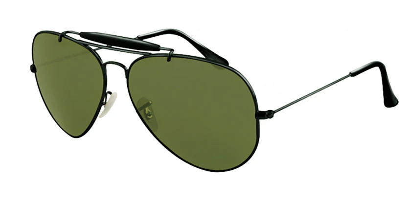 Glass Lens Military Style Aviator - Image 3