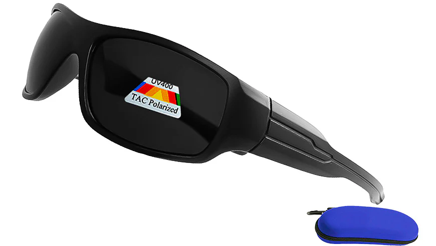 Polarized Sports Wrap Sunglasses -Logo Free