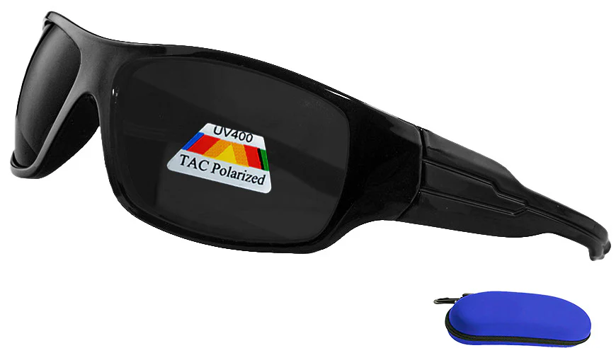 Polarized Sports Wrap Sunglasses -Logo Free - Image 3