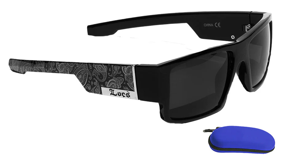 Square Polarized Bandana Locs Sunglasses With Logo