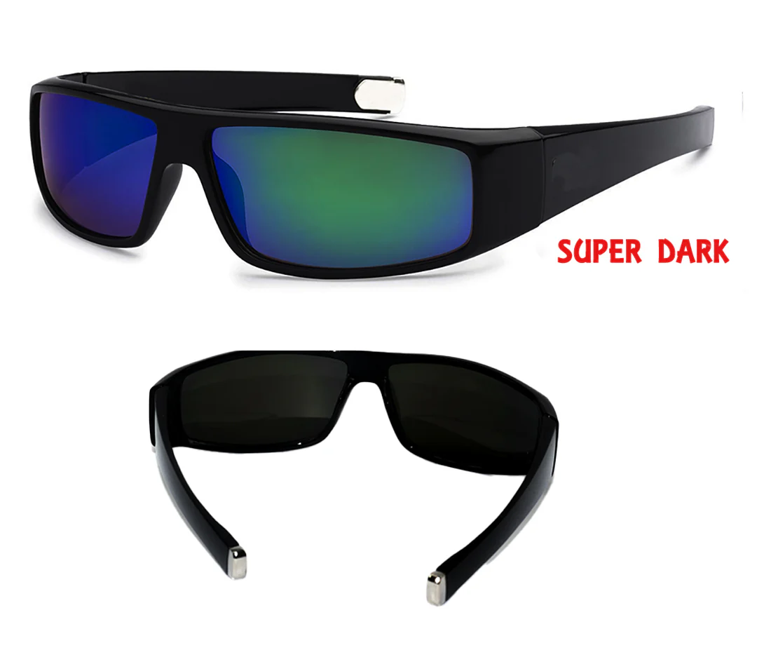 Super Dark Ocean-Green mirror lens