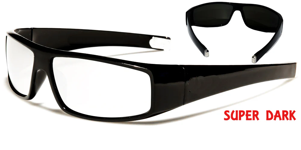 Super Dark Locs Silver mirror lens